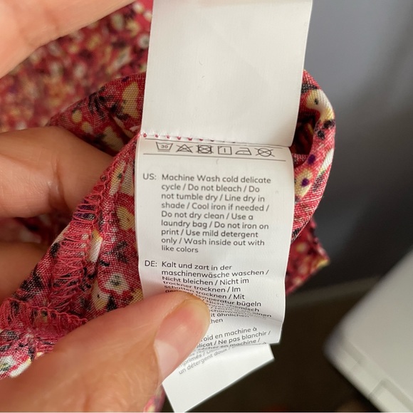 Cupshe Floral Puff Sleeve Dress Size S NWT - Picture 9 of 9